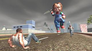 Franklin Fight Chucky Killer Doll in Indian Bike Driving 3D [upl. by Good]