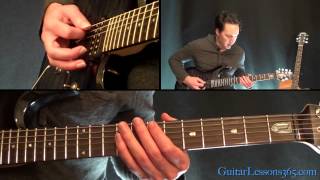 Master of Puppets Guitar Lesson Pt2  Metallica  Rhythms [upl. by Ynavoeg133]