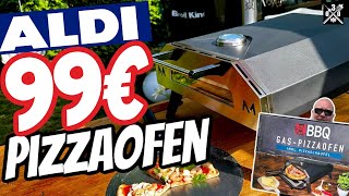 ALDI 99€ Gas Pizzaofen im Test  030 BBQ [upl. by Airla]