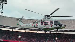 Feyenoord open dag spelers presentatie vrouwen en mannen  helicopter met aanwinsten 2172024 [upl. by Innis]