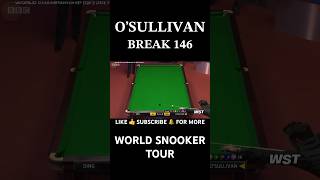 Ronnie O’Sullivan 146 ronnieosullivan snooker snookertime snookermoments snookerworld shorts [upl. by Magdala67]