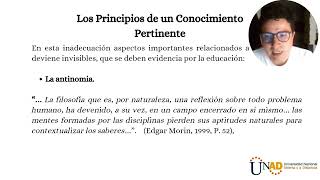 Los Principios de un Conocimiento Pertinente  Teoría del Conocimiento [upl. by Niwde]