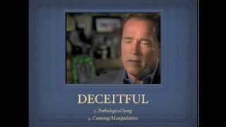 GOVERNOR PSYCHOPATH Diagnostic Criteria applied to Schwarzenegger on 60 Minutes [upl. by Fannie]