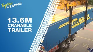 LKW WALTER 136m Cranable Trailer [upl. by Gaven414]