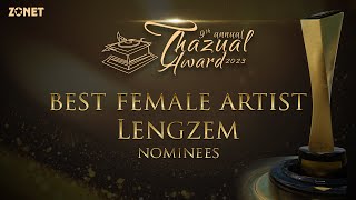 BEST FEMALE ARTIST LENGZEM NOMINEES [upl. by Handy]