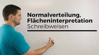 Normalverteilung Flächeninterpretation Schreibweisen Teil 2  Mathe by Daniel Jung [upl. by Nilreb]