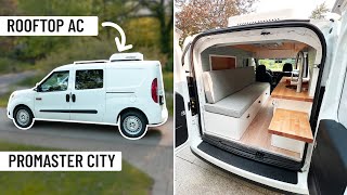 DECKED OUT MICRO CAMPER  FULL TOUR  Promaster City [upl. by Mart21]