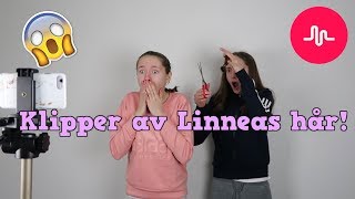 Klipper av Linneas hår i en musically  går av på riktigt [upl. by Ensoll]