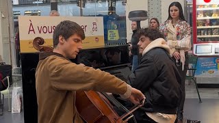 This is what happen when you play « The Swan » by SaintSaëns in a train station  🤯 [upl. by Ennire292]