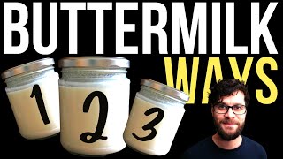 3 Easy Ways to Make Buttermilk Substitute at Home [upl. by Kimberly]