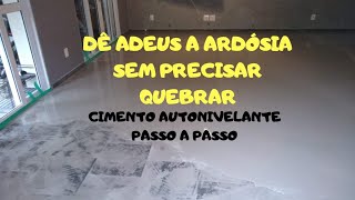 Piso direto na ardósia  Piso sobre ardósia sem quebrar [upl. by Monie]