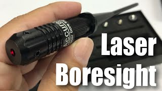 WOLFROAD Laser BoreSighter Bore Sight kit for 022 to 050 Caliber Rifles Review [upl. by Charlton240]