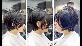 Creative Short Layered Bob Womens Haircut Tutorial  Textured Bob Hair Cutting Techniques [upl. by Wie790]