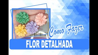 FLOR DETALHADA EM BISCUIT ENFEITE DE CUIA SUPER LINDA [upl. by Mauricio]