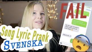 SONG LYRIC PRANK SVENSKA  VILL HA DIG  Freestyle [upl. by Synn]