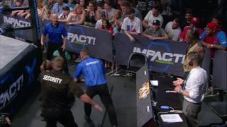 Swoggle Embarrassed Violently Takes Out Spud  IMPACT April 27th 2017 [upl. by Tandie]