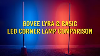 Govee Lyra amp Basic Corner Floor LED Smart Lamp Comparison [upl. by Fifi]