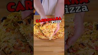 Carbonara Pizza 🍕 shorts [upl. by Burnaby]