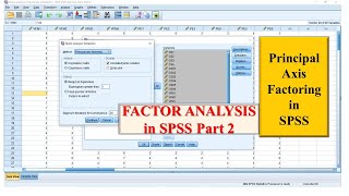 Factor Analysis of Likert Scale Data Part 2  Demonstration in SPSS [upl. by Narra]