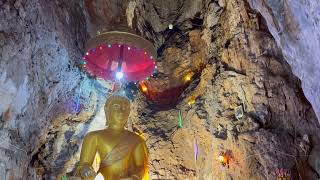 Mysterious temple in a stalactite cave an amazing journey through Khao Yai [upl. by Ahsimac]