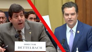 WATCH Congressman Matt Gaetz SLAMS ATF Director Steven Dettelbach [upl. by Asus]