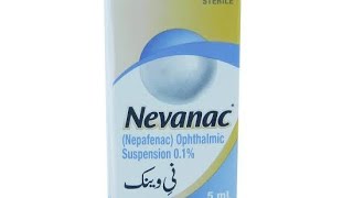 Uses of the drops Nevanac eye drops for pain and inflamination of Eye [upl. by Nodyroc719]