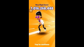 Subway Surfers New World Record Over 1 Billion Points NO CHEATS OR HACKS  Double Coins [upl. by Dlanor838]