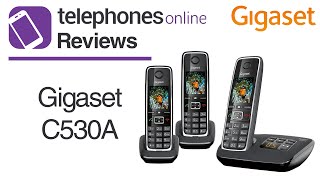 Gigaset C530A Digital Cordless Telephone Review By Telephones Online [upl. by Rehpoitsirhc]