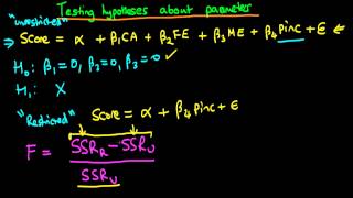 Testing hypothesis about linear combinations of parameters  part 3 [upl. by Ennahs205]