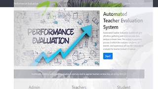 Automated Teacher Evaluation System [upl. by Clymer41]