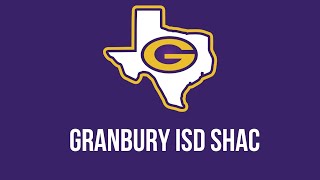 Granbury ISD School Health Advisory Council September 6 2023 [upl. by Garlinda98]