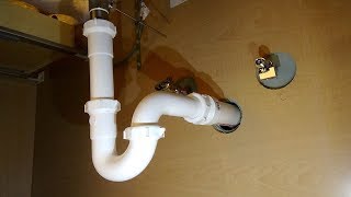 How to Plumb a Drain  Sink Drain Pipes [upl. by Pietje585]