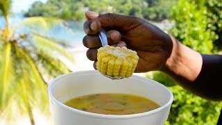 Trinidadian Corn Soup Recipe [upl. by Nevur189]