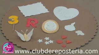 Cómo Hacer Figuras con Pastillaje Utilizando Cortadores│Club de Reposteria [upl. by Rustin]