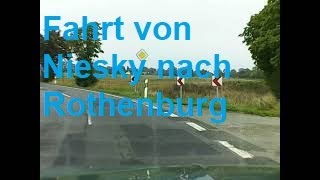 Fahrt von Niesky nach Rothenburg قيادة من نيسكي إلى روتنبورغ [upl. by Oigroig]