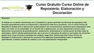 Cursos gratuitos de reposteria [upl. by Adnoel153]