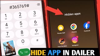 How To Hide App in Dialer  GamesApps  DIaler Me App Hide kaise kare  Hide App in Dialer [upl. by Jala]