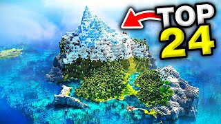 TOP 24 BEST NEW SEEDS For MINECRAFT 121 Minecraft Bedrock Edition Seeds [upl. by Ainoval]