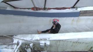 British bobsled crashes during mens World Cup race  CBC Sports [upl. by Kalinda902]