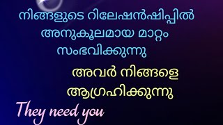 അവർ നിങ്ങളെ ആഗ്രഹിക്കുന്നു🌹അവർക്ക് നിങ്ങളെ വേണം❤ ശുഭകരമായ മാറ്റം വരുന്നു❤ malayalamtarot tarot [upl. by Mafala]