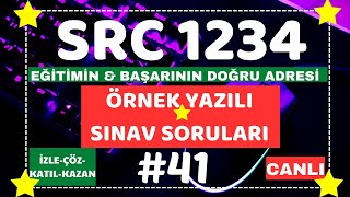 SRC1 SRC2 SRC3 SRC4 quotCANLI YAYINquot ÖRNEK SINAV SORULARI 2024 41 [upl. by Ikcin174]