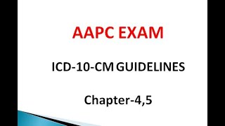 ICD10CM Chapter 45 Coding Guidelines [upl. by Thorpe263]