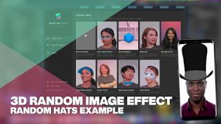 3D Random Image Effect  Spark AR Studio [upl. by Nellaf]