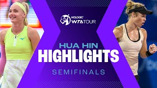 Sramkova amp Siegemund in semifinal action at Hua Hin 2024  WTA Match Highlights [upl. by Nich]