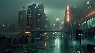 Chicago 2049  Blade Runner Ambient Journey  Dystopian Ambience for Focus and Sleep [upl. by Alessig]