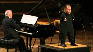 Thomas Quasthoff amp Daniel Barenboim performs Gute Nacht of Schuberts Winterreise [upl. by Yoral]