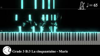 La cinquantaine  Piano only  Tempo 65  AMEB Violin Series 10 Grade 3 List B No 3 [upl. by Tallou]