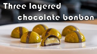 3 layered chocolate bonbon [upl. by Llednor]