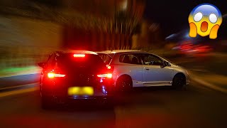 Tuners Spin Out At EXIT  Modified Cars Leaving a Car Meet [upl. by Mcgean]