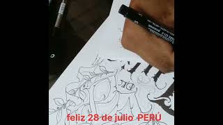 lettering personalizado feliz 28 de julio [upl. by Eastman]